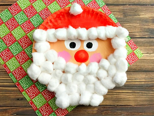 How To Make Christmas Santa Claus By Party Plates?