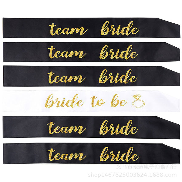 Team Bride sash/Bridesmaid sash(7 Pack)-FreeShipping