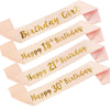 5 bandas de cumpleaños de oro rosa, envío gratuito.