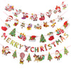 Christmas Flags Ornaments Hanging Paper Garland   Decoration