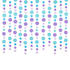 Coral Purple and Blue Circle Dot Garland for Mermaid Party Decoration - Sunbeauty
