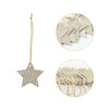 Christmas Tree Embellishments Gold/Silver Glitter Star Hanging Ornaments
