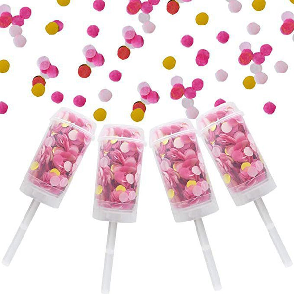 Confeti Push-Pop de papel de decoración de fiesta de bodas al por mayor 