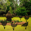 Chicken Yard Art Creative Gallo Simulación Decoraciones Pascua Jardín Plug-in Decoraciones 