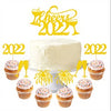 2023 Día de Año Nuevo Cake Insert Card Cupcake Plug-in Postre Toppers 