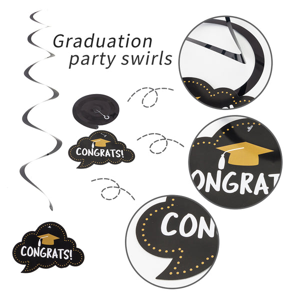 2020 Graduation Hanging Swirls Set(30Pcs) - Sunbeauty
