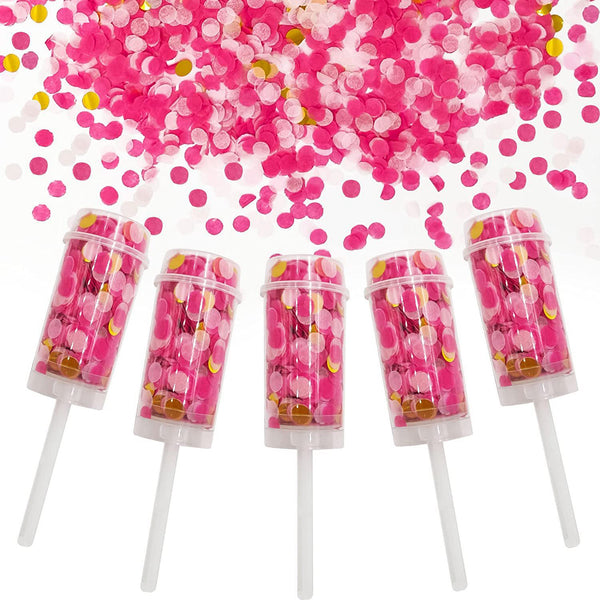 Wholesale Colorful Wedding Party Decoration Paper Push-Pop Confetti
