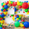 Cirque Theme Balloon Set Colorful Carnival Birthday Rainbow Party Supplies