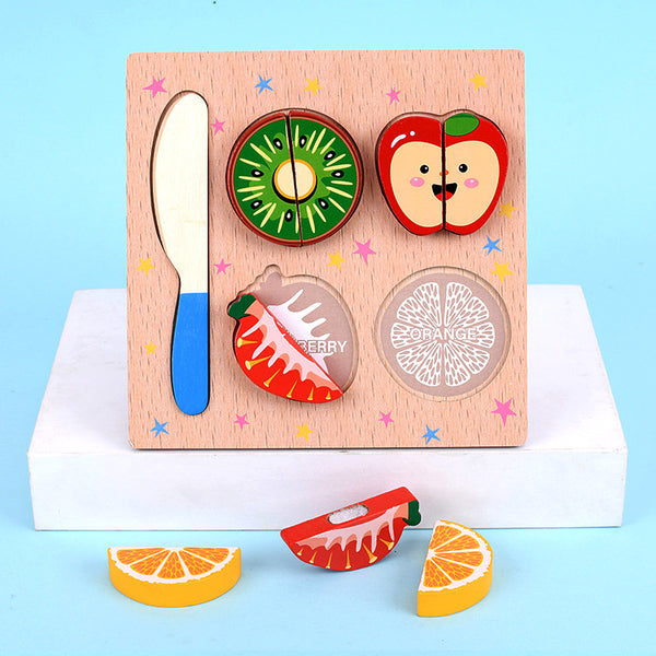 Kids 3D Puzzles Wood Cutting Fruits-FreeShipping