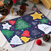 14 piezas creativas coloridas de Navidad linda tarjeta pequeña decoración de árbol de Navidad tarjeta de campana 