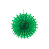Deep Green Snowflake Tissue Paper Fans/Pinwheel