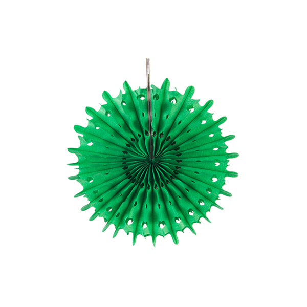 Deep Green Snowflake Tissue Paper Fans/Pinwheel - Sunbeauty