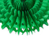 Deep Green Snowflake Tissue Paper Fans/Pinwheel - Sunbeauty