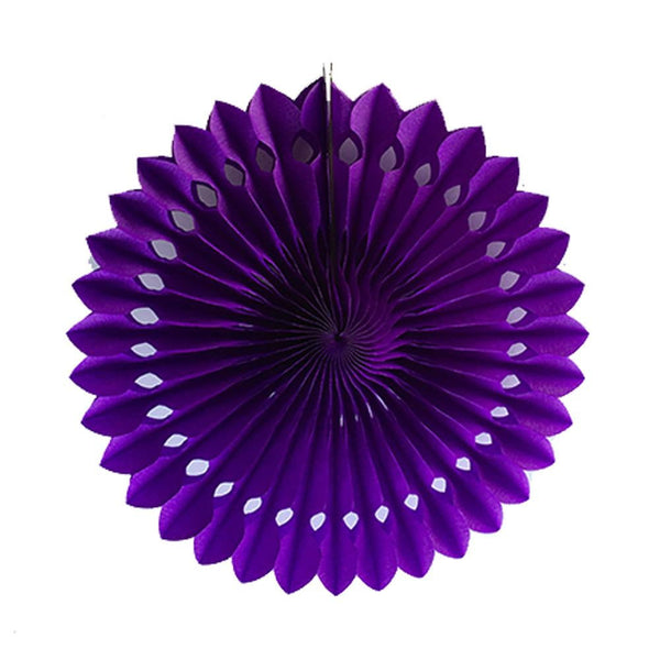 Purple Tissue Paper Fans/Pinwheel(Luo Fan) - cnsunbeauty