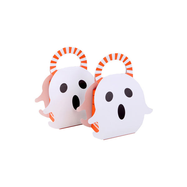 Wholesale Hand-held Halloween Wrapping Gift Box Ghost Paper Bag Candy Box