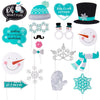 Winter Carnival Snowman Photo Booth Props(18Pcs)