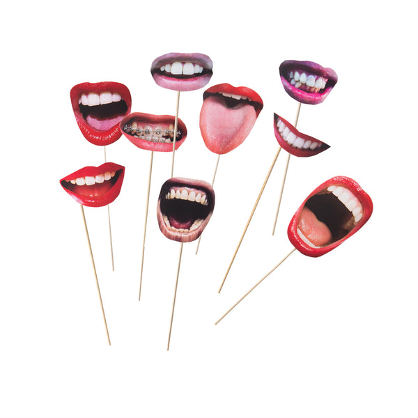 Party Favors Funny Laugh Lip Mouth DIY Photobooth Props - Sunbeauty