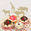 Baby Shower Glitter Jungle Animal Cupcake Toppers - Sunbeauty