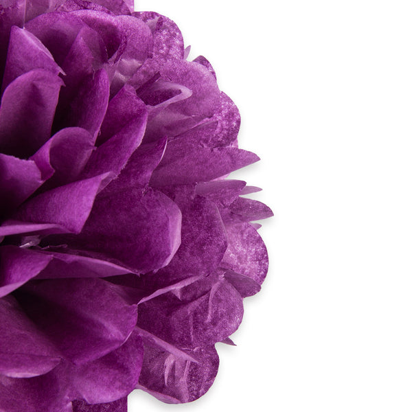 Purple Tissue Paper Pompom - cnsunbeauty