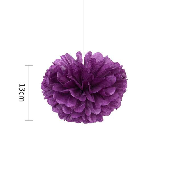 Purple Tissue Paper Pompom - cnsunbeauty