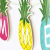 Summer Letter Pineapple Banner - Sunbeauty