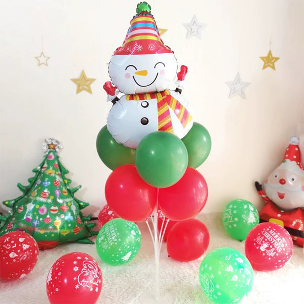 Christmas Party Snow Man Foil Balloon - Sunbeauty