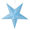 Estrellas de papel de pentagrama azul de 60 cm