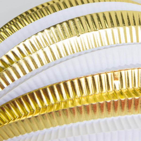 25 cm Gold Foil Paper Lantern - Sunbeauty