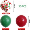 Red And Green Confetti Christmas Balloons Set