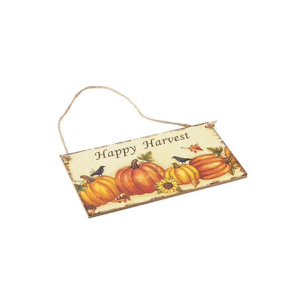 Harvest Thanksgiving Pumpkin Festival Hanging Board Door Decorations and Wall Signs - Sunbeauty