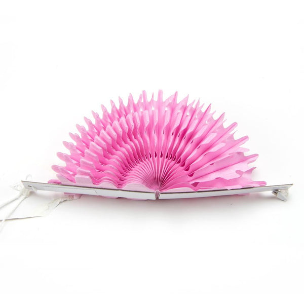 Pink Snowflake Tissue Paper Fans/Pinwheel - cnsunbeauty