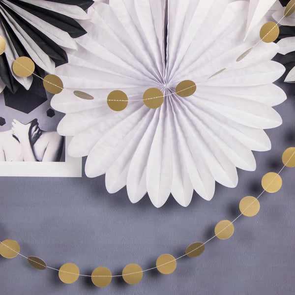 9pcs Home Decorative Paper Fan Set - Sunbeauty