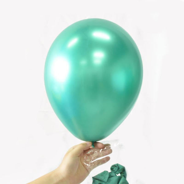 Green Metal color Latex Balloon - cnsunbeauty