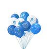 Narwhal Baby Shower Latex Balloon 9Pcs(Blue)