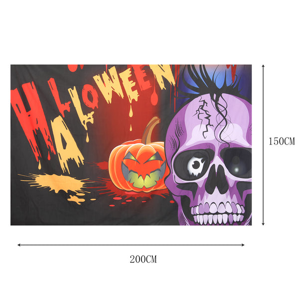 Halloween Theme Pictorial Cloth Seamless Customized Photography Backdrop Background - Sunbeauty