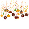 Remolinos colgantes para decoraciones de fiesta de Acción de Gracias (30 piezas)