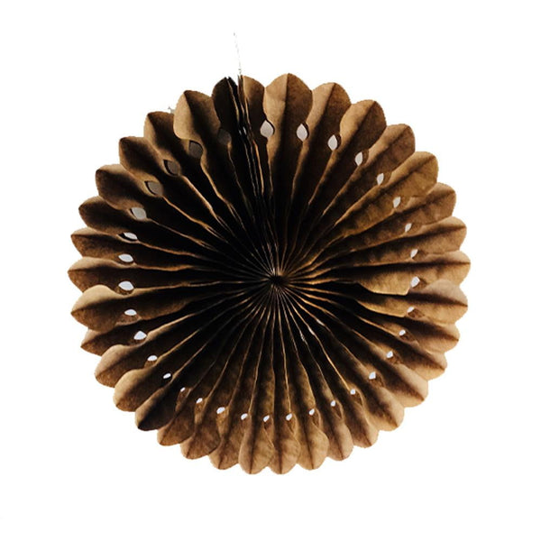 Brown Tissue Paper Fans/Pinwheel(Luo Fan) - cnsunbeauty