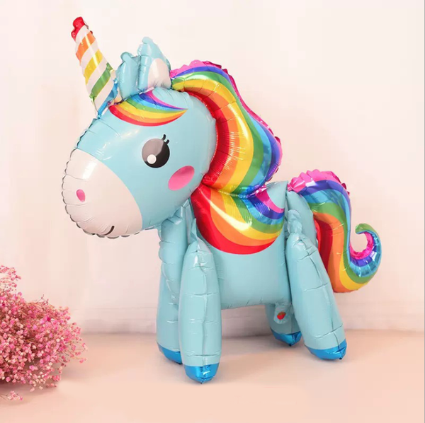 3D-Regenbogen-Pferd-Einhorn-Ballon