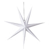Estrella de papel de 7 puntas estenopeica blanca de 60 cm