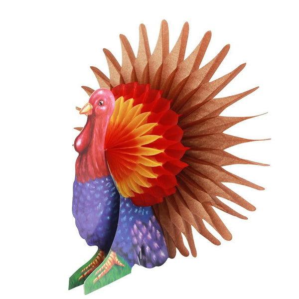 Thanksgiving Day Turkey Honeycomb Decoration(2Pcs) - Sunbeauty
