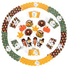 Thanksgiving Cupcake Toppers Wrappers Decorations Kit - Sunbeauty