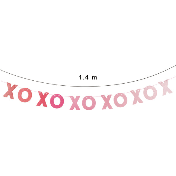 Valentines Decorations for Mantle XOXO custom banners - Sunbeauty