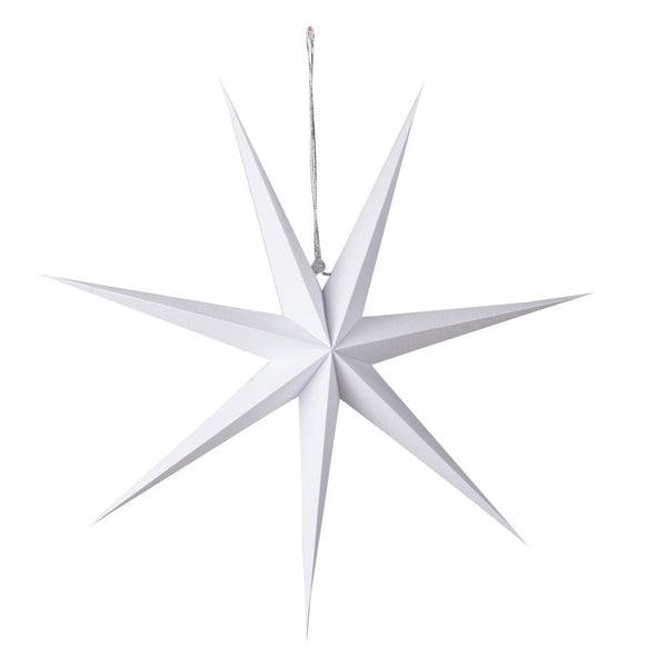 Christmas White Pinhole 7 Point Paper Star - Sunbeauty