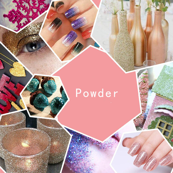 Multi Purpose Glitter Powder for Cards Flowers Cosmetic Eyeshadow Nails - Sunbeauty