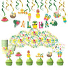 Conjunto de decoración de decoración de remolino de lámina de fiesta de verano