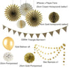 Gold Party Decorations Birthday Party Supplies for Wedding Outdoor Wall Decorations - Sunbeauty