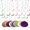 14 Pcs Mixed Color Whirls Party Decoration Hanging Swirls - Sunbeauty