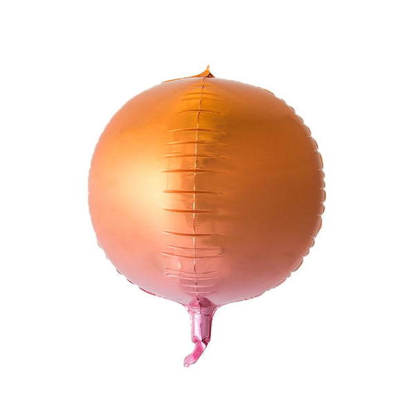 Gradient 4D Foil balloon(Orange) - Sunbeauty