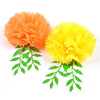 Marigold Pompom Flower(6Pcs)