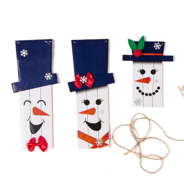 Christmas Snowman Expression Ornaments - Sunbeauty